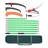Manual Pole Saw Extendable Pole Tree Pruner 3.87 - 27 ft with Scissors