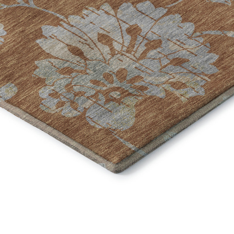 Premium Machine Washable Prisco Paprika Rug, Runner 2'3" x 7'6"