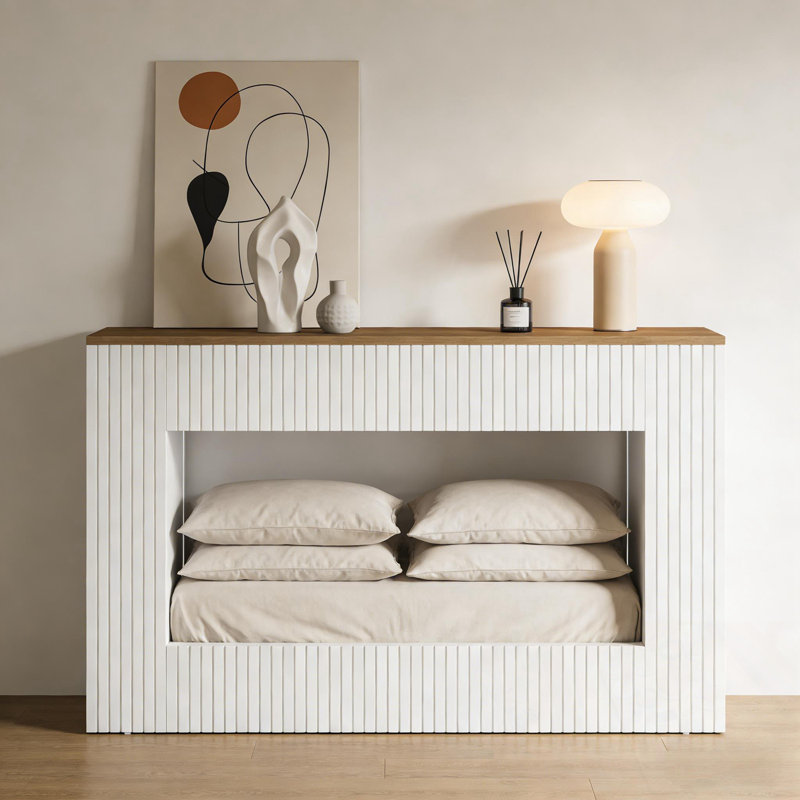 Console avec rangement ouvert