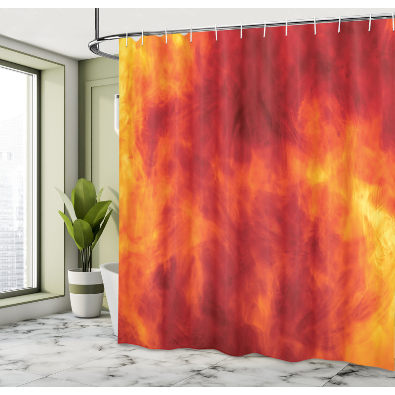 Shower Curtain with Hooks Included, 70" H x 69" W