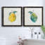 Happy Lemon - Ensemble de 2 peintures sur toile encadrées-1610254291-1610254252