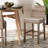 Radele Upholstered Counter Stool with Solid Wood Frame