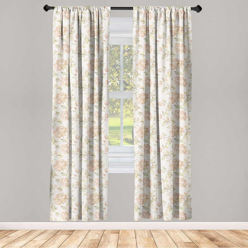 Semi Sheer Curtain Pair