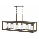 Rhodes Warm Bronze 6 -Bulb 21.3" H Outdoor Chandelier