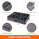 Fabric Underbed Shoe Storage Set