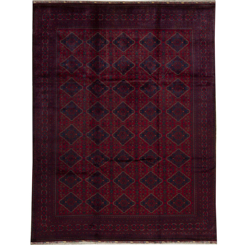 Tapis rouge noué à la main de haute qualité
