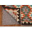Tapis oriental multicolore Kilim 3 x 5