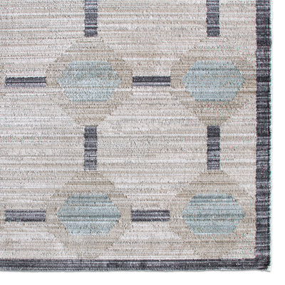 Jaipur Living Alaric Power Loomed Modern/Contemporary Blue/Gray Area Rug (9'6inX13'6in)