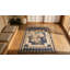 Small Scatter Size American Hooked Antique Wool 1920s Rug