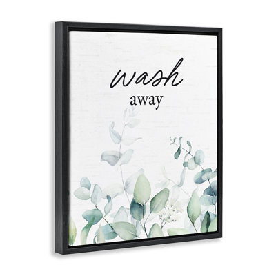 Cadre flottant en eucalyptus délavé, design avec lettres et doublure