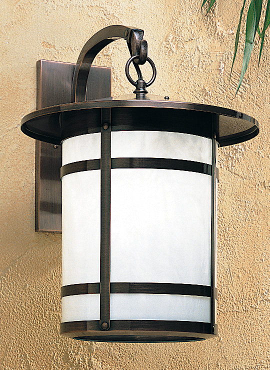 Arinze Wall Light, 15" H x 14.13" W x 18.5" D, Raw Copper, Frosted