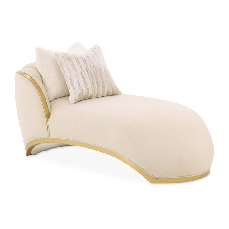 Scotts Square Chaise - Cornsilk/Light Champagne
