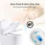 Toilette compacte 23 pouces - blanche, double chasse, petite salle de bain au choix idéal, chasse d'eau silencieuse et siège, facile à nettoyer, indispensable