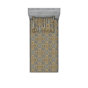 Moutarde foncé / motif floral / rayé ambre
