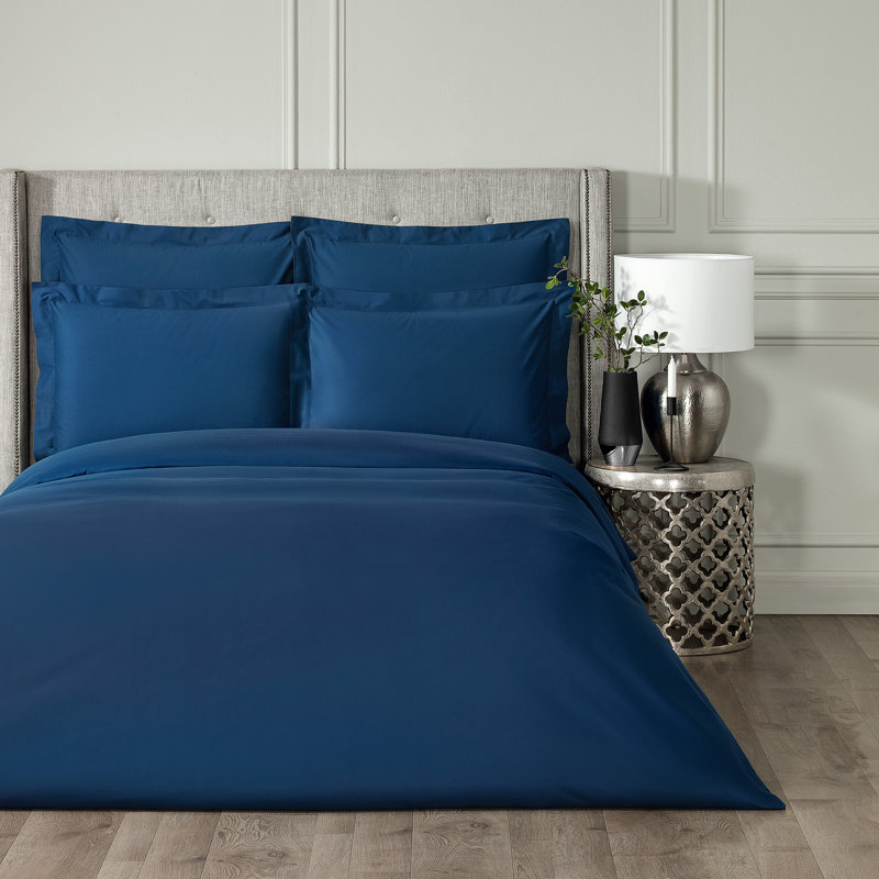 Royal Sateen Fitted Sheet, Blue, King Fitted Sheet