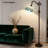 Tiffany Style Floor Lamp With Stained Glass Shade, 62-Inch Arched Gooseneck Design, Adjustable Reading Light For Living Room, Bedroom, Or Home Office