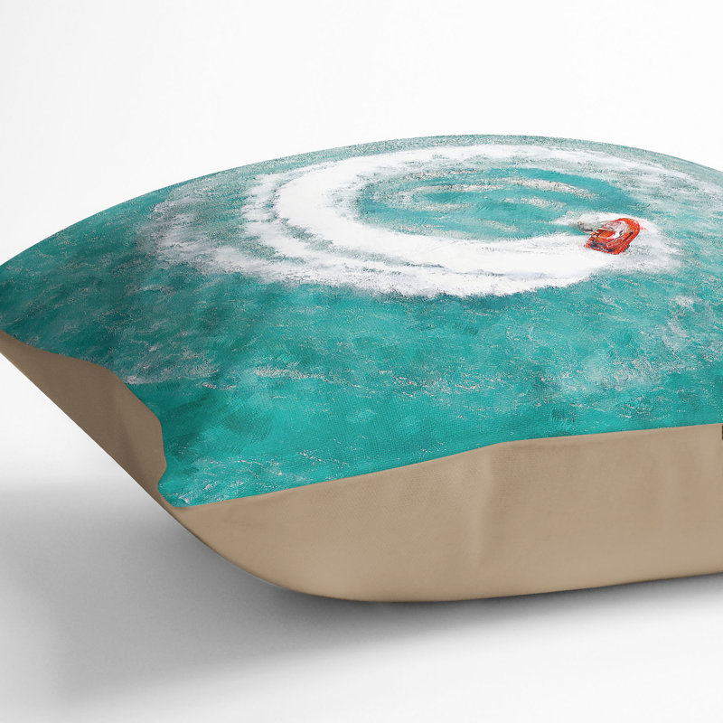 Square Throw Cushion, 40cm H x 40cm W x 15cm D, Stone