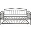 Twin Daybed With Trundle, Black - Metal, Bedroom Certain Outstanding