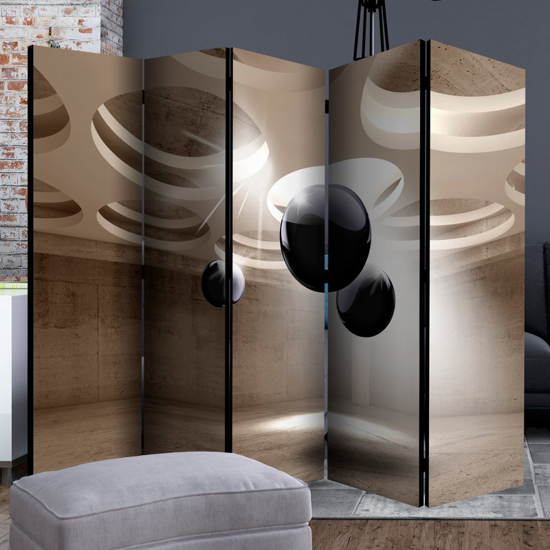 Khachadur 172cm H Folding Room Divider, 5