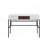 Natural & Black Finish Writing Massey with USB Ports, Perfect for Modern Home Office and Tech Integration.-42332363