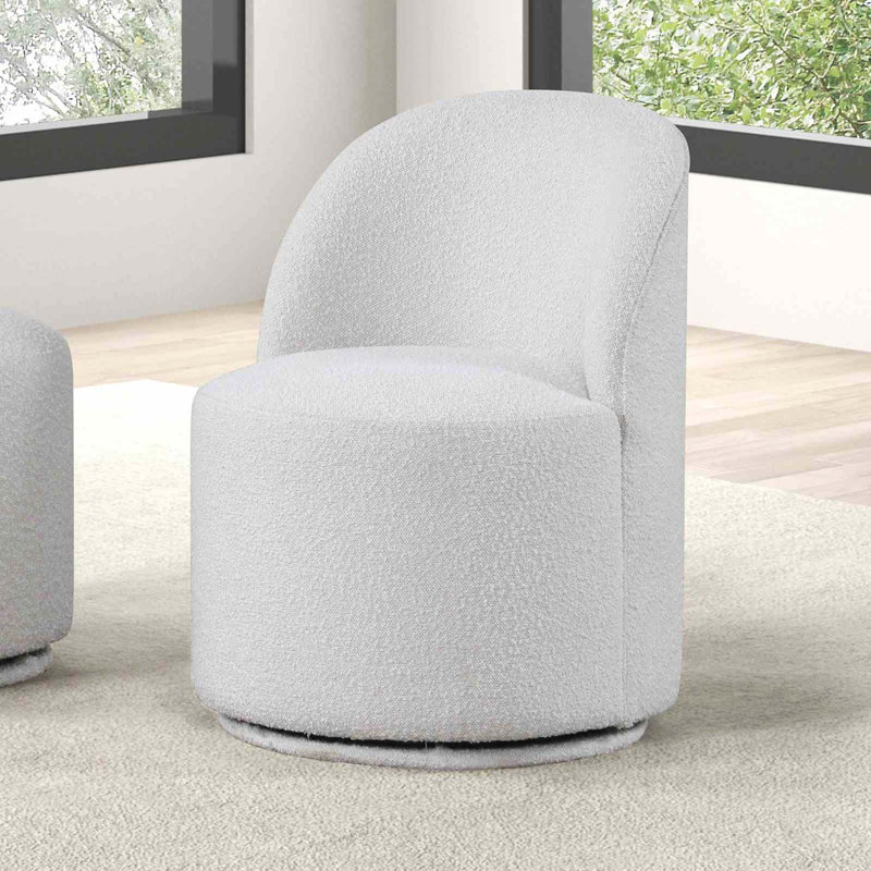 Chaise pivotante 360 ° 1 pièce, Blanc