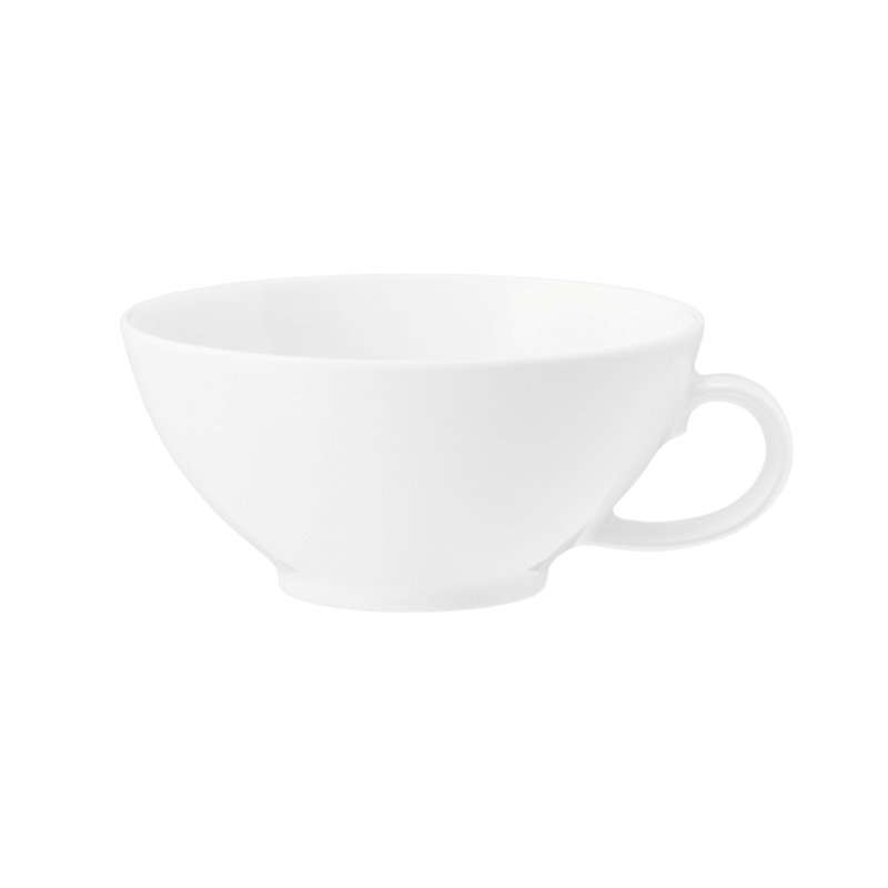 Beat Teacup & Saucer, White