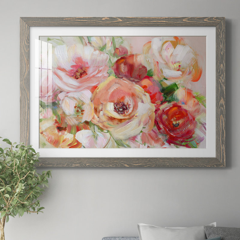 «Bold Summer» par J Paul, reproduction d'art sur papier encadrée, H 31 po x l 44 po x P 1 po, Papier avec cadre gris