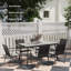 6 - Person Patio Dining Set with Rectangular Table , Cushions Included-1125776846