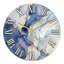 Horloge murale abstraite abstraite bleue et blanche-28349214