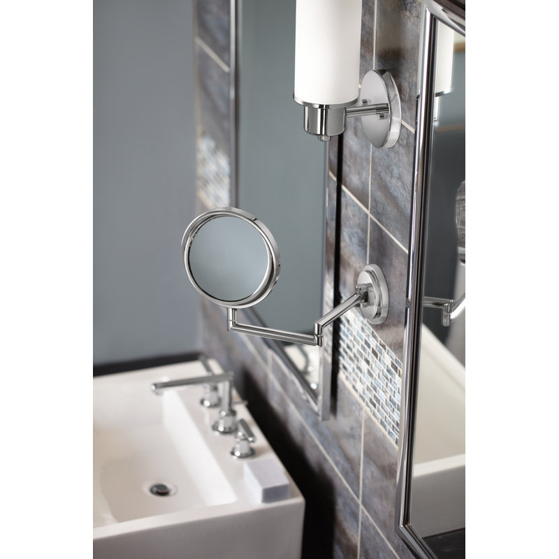Miroir grossissant / rasoir de maquillage Arris, Chrome