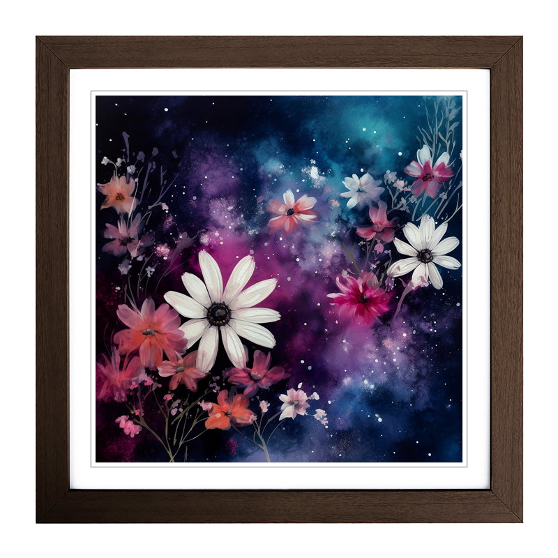 Single Picture Frame Print on Wood, Walnut