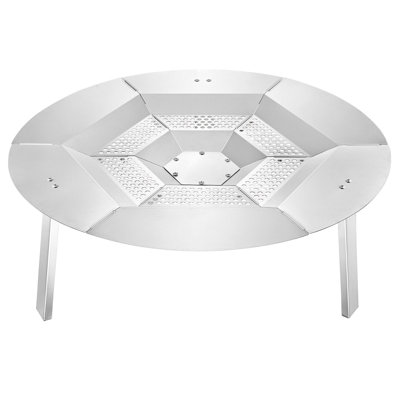 Déflecteur de chaleur pour foyer individuel Yukon, foyer de feu rond de 27 po pour foyer au bois, diffuseur de chaleur en acier inoxydable 304, couvercle de brûleur amovible, accessoires de camping