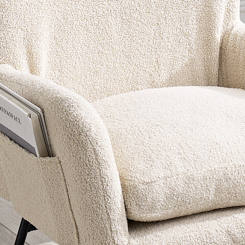 Chaise berçante moderne avec dossier haut