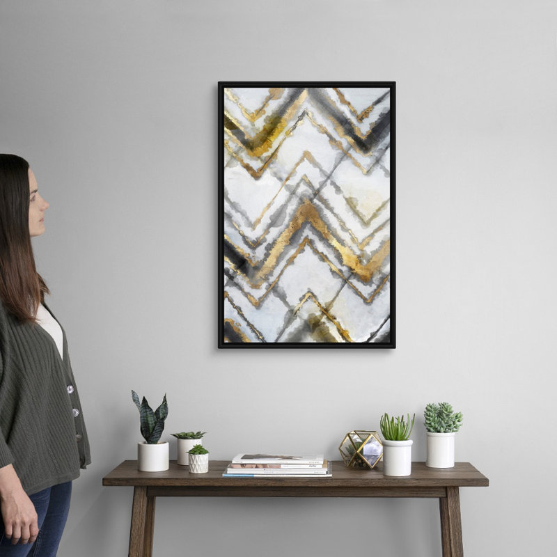Reproduction d’art sur toile « Tye Dye III Neutral version » par Eva watts, H 32 po x l 22 po x P 1,75 po