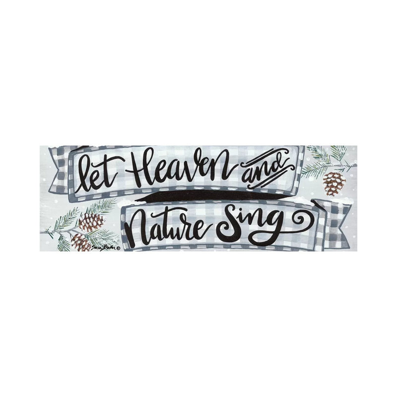 Heaven and Nature 1 Piece Wrapped Canvas Panoramic Wall Art, 50.8 cm H x 152.4 cm W