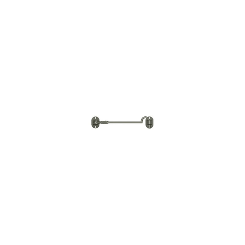 Deltana CHB6CR003 Cabin Hooks, British Style, 6" in PVD Polished Brass, Paint Black