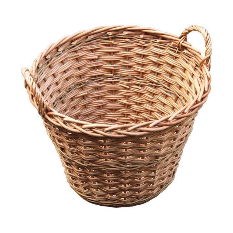 Michele Wicker Log Carrier, 43cm H x 51cm W x 51cm D