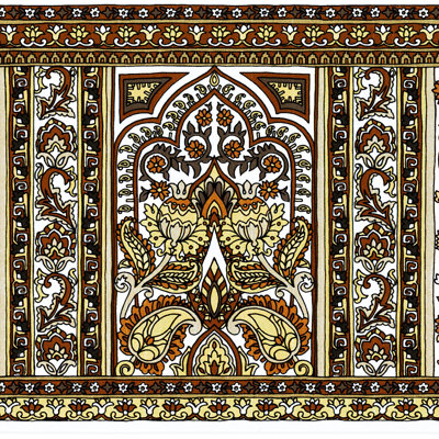 Bordure de papier peint à motif floral L-15 pi x 7 po Alice-May