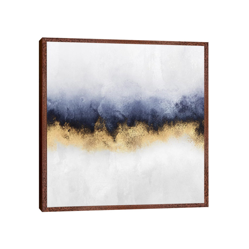 Sky I by Elisabeth Fredriksson - Print on Canvas, Brown Framed, 93.98 cm H x 93.98 cm W