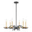 Lustre traditionnel style bougie 6 lumières Îleigh