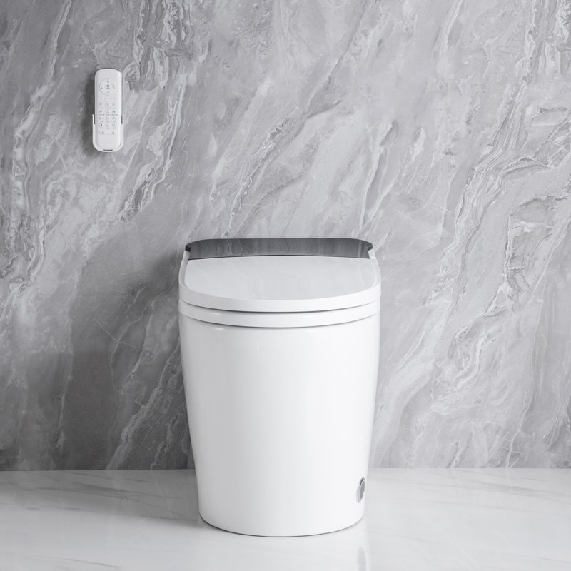 Olio Elongated Smart Toilet With Heated Bidet Seat And Auto Flush Technology