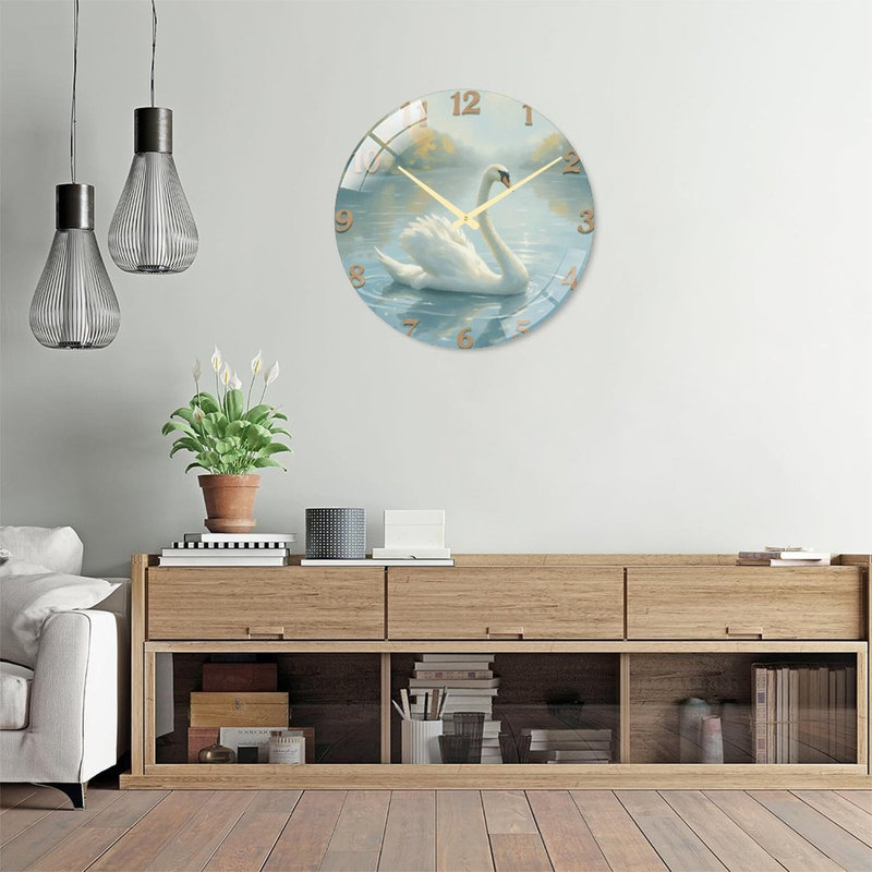 Horloge murale Swan