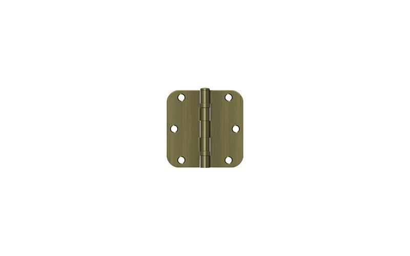 Steel Hinge, Antique Brass