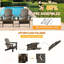 Ensemble de 2 chaises Adirondack, chaises d'extérieur pliantes avec porte-gobelet-387308483