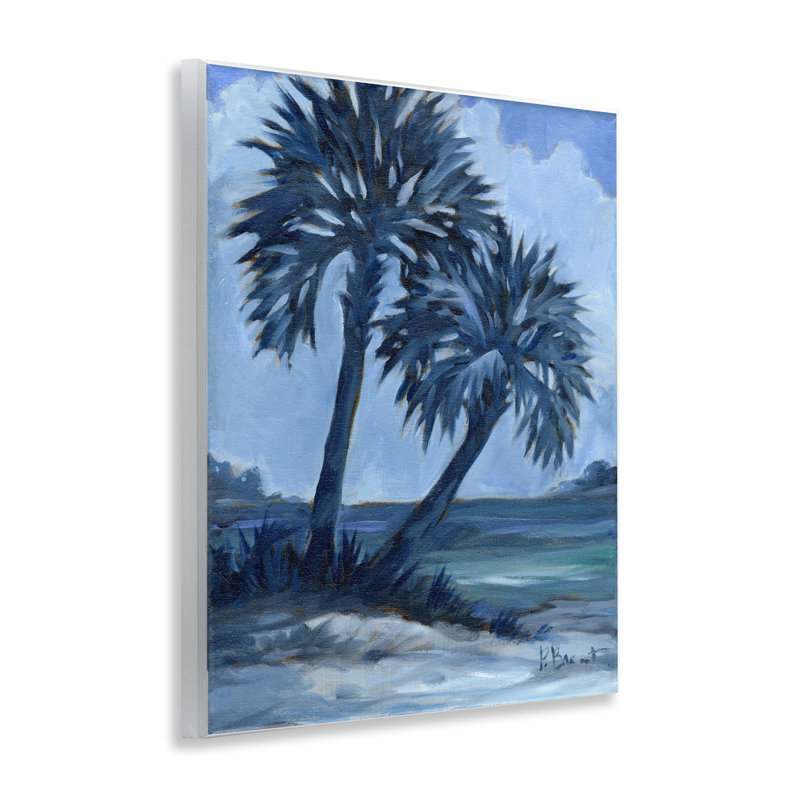 Impressions de palmiers, art mural sur bois par Paul Brent
