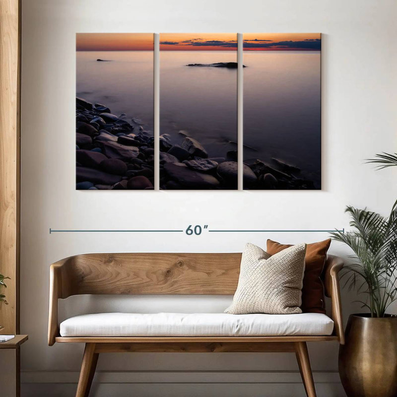 Lake Superior Evening Glow, 32" H x 50" W