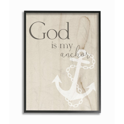 « dieu is my anchor bois texture », impression