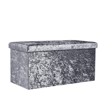 Nazif 110cm Wide Solid Colour Ottoman with Storage