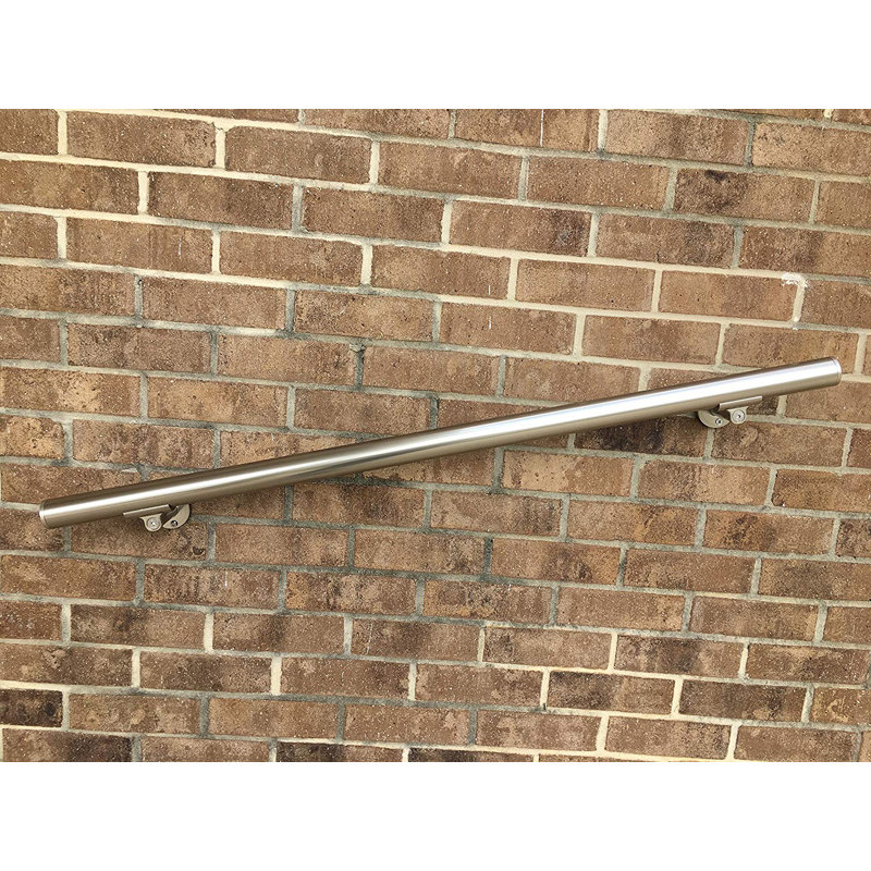Ensemble de rampe en aluminium, H 1,97 po x l 48 po x P 1,97 po, Acier inoxydable