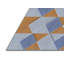 Tapis géométrique bleu / brun clair Leyden-612081322